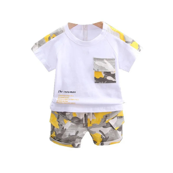 Boy Camo Tracksuit Clothing Set