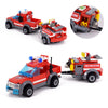 City Fire Fighting Vehicle Building Block