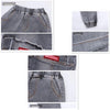 Casual Solid Elastic Waist Boys Jeans