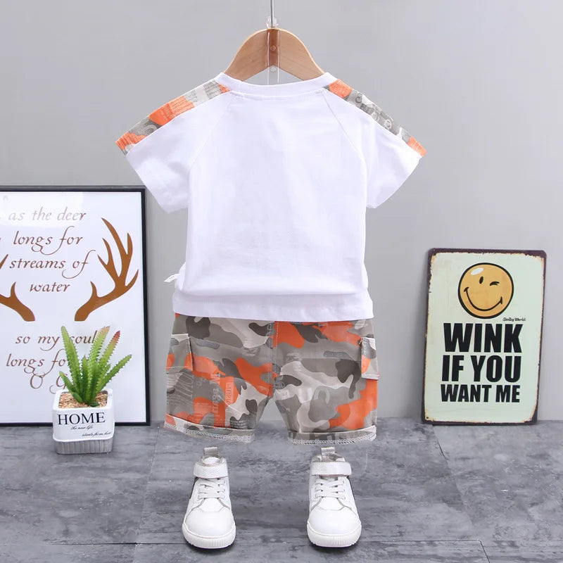 Boy Camo Tracksuit Clothing Set