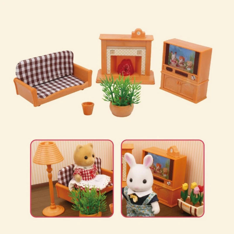 Miniature Furniture Toys Set