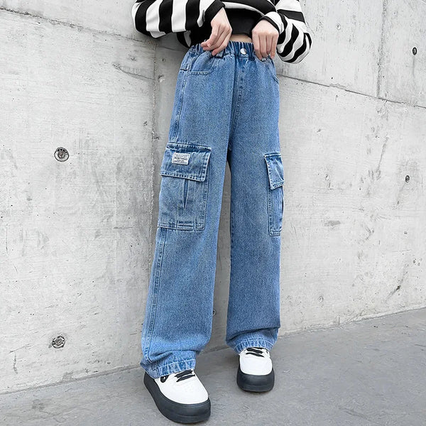 Big Pocket Cargo Style Jeans