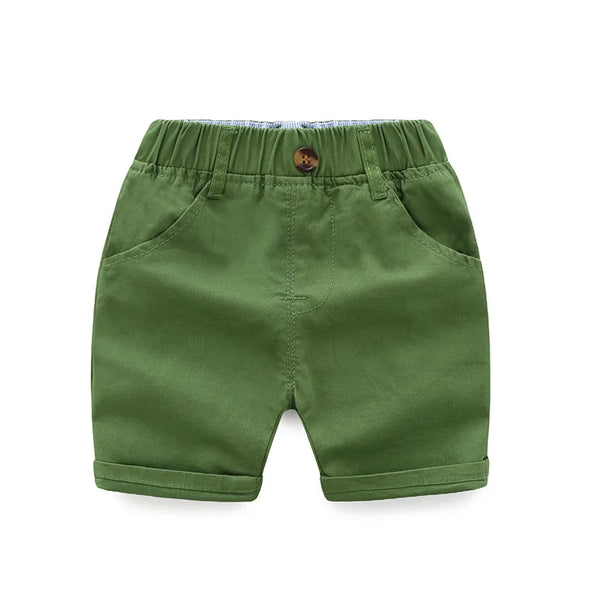 Solid Colour Cotton Shorts