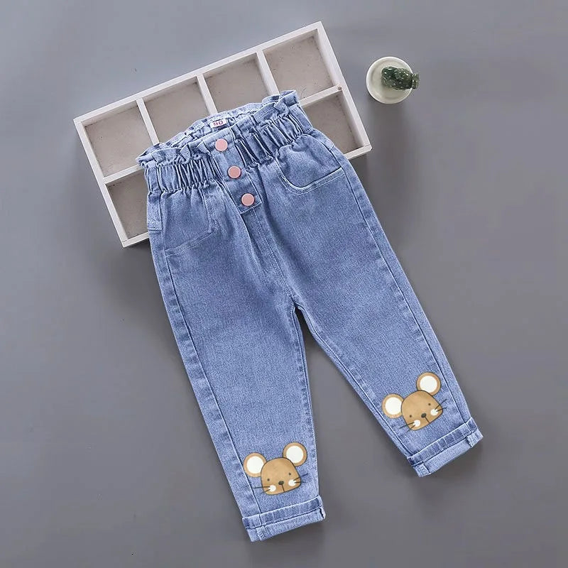 Cartoon Casual Denim Jeans