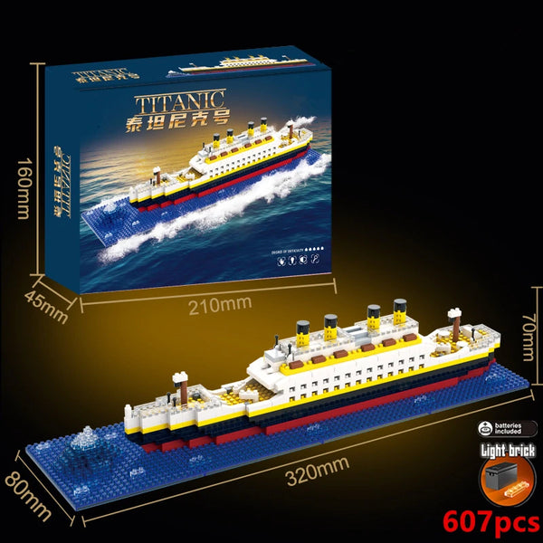 Titanic Model Building Blocks Bricks Toy