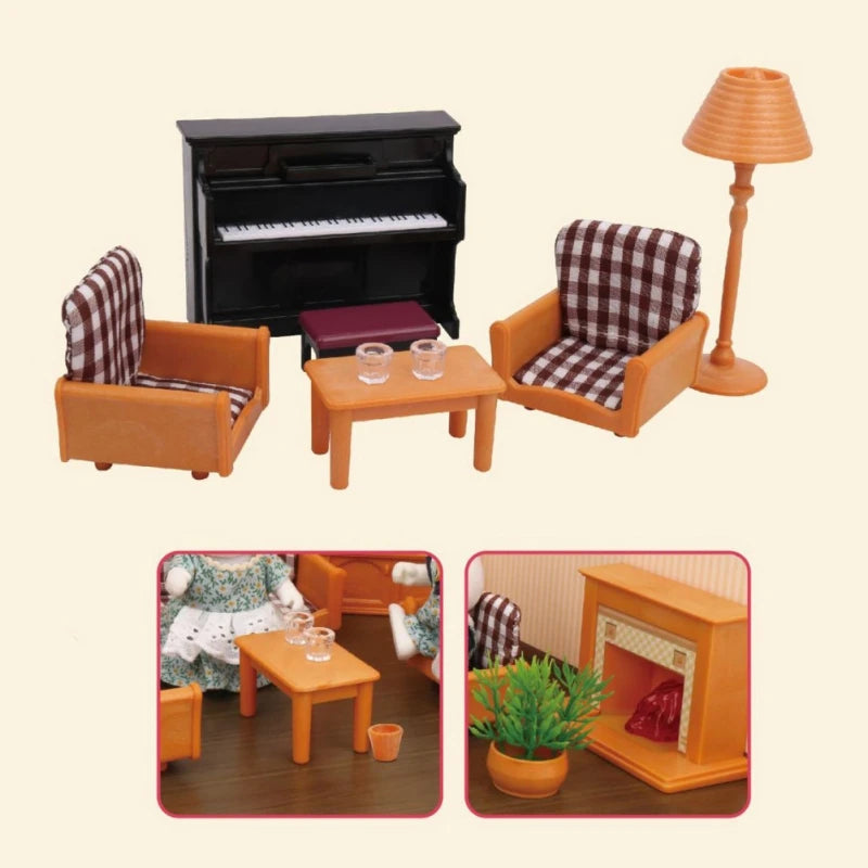 Miniature Furniture Toys Set