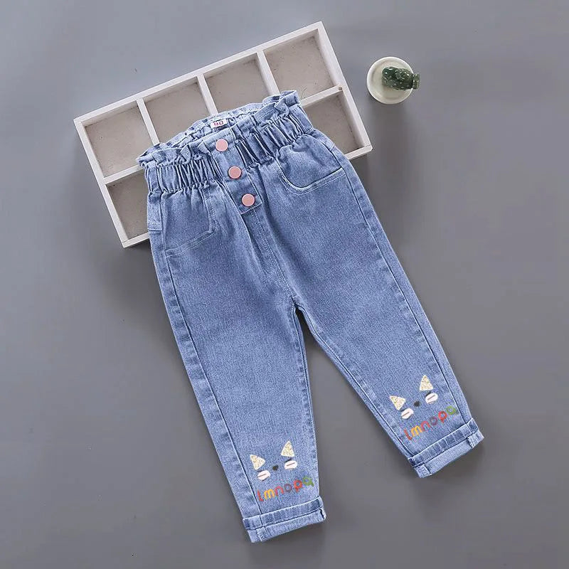 Cartoon Casual Denim Jeans