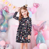 Cotton Cartoon Long Sleeves Dress