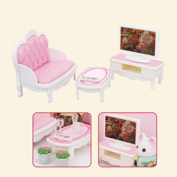 Miniature Furniture Toys Set