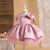 Bow Bubble Sleeves Princess Dress