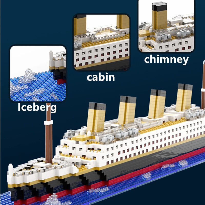 Titanic Model Building Blocks Bricks Toy